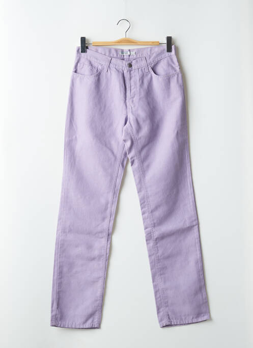 Jeans coupe droite violet TEDDY SMITH pour femme