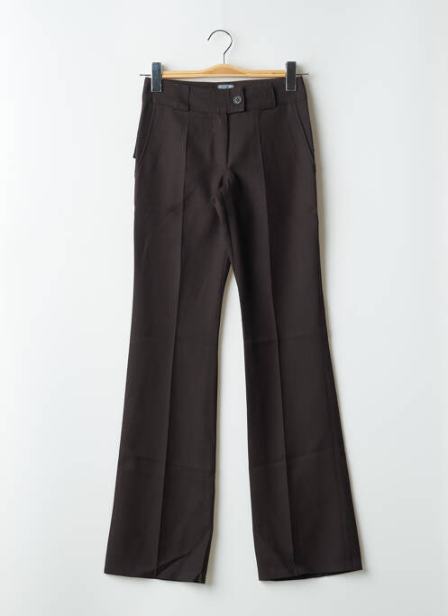 Pantalon flare marron TIM BARGEOT pour femme