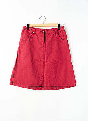 Jupe mi-longue taille normale rouge SESSUN femme
