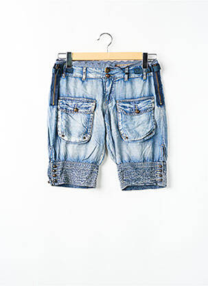 Bermuda taille basse taille basse bleu GUESS femme