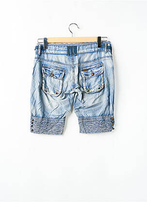 Bermuda taille basse taille basse bleu GUESS femme