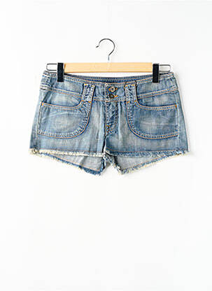 Short tissage denim taille basse bleu RWD femme