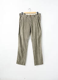 Pantalon chino fermeture zippée sous rabat boutonné taille normale gris SCOTCH & SODA femme