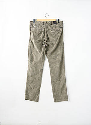 Pantalon chino fermeture zippée sous rabat boutonné taille normale gris SCOTCH & SODA femme