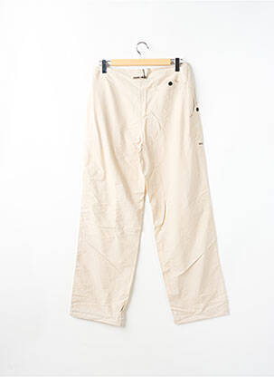 Pantalon droit tissage popeline taille normale beige TEDDY SMITH homme