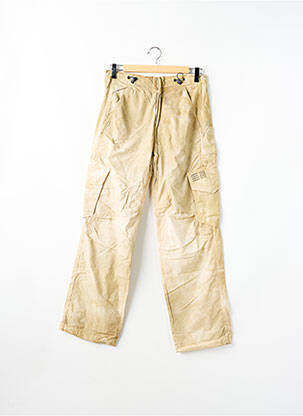 Pantalon cargo taille élastique taille haute beige TEDDY SMITH homme