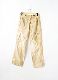 Pantalon cargo taille élastique taille haute beige TEDDY SMITH homme