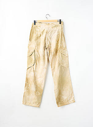 Pantalon cargo taille élastique taille haute beige TEDDY SMITH homme