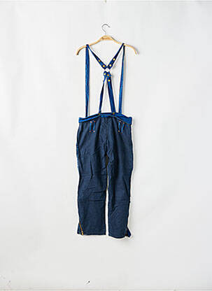 Pantalon 7/8 fermeture zippée sous rabat boutonné taille normale bleu BE YOU K femme