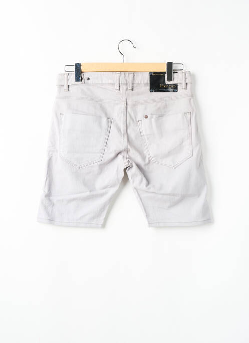 Bermuda poches taille normale gris FIVE PM homme