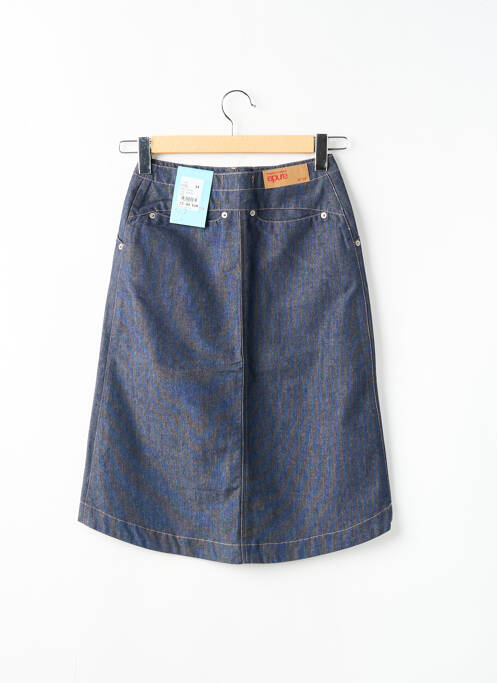 Jupe mi-longue bleu EPURE pour femme