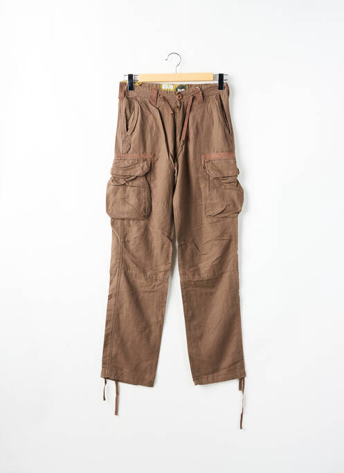 Pantalon cargo marron SOUL EDGE pour homme