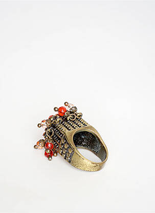 Bague ornement breloque / pampille or SANS MARQUE femme