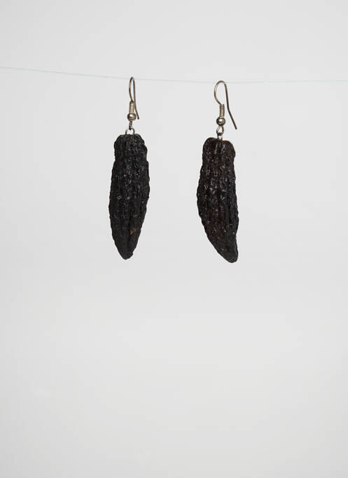 Boucles d’oreilles noir SANS MARQUE pour femme