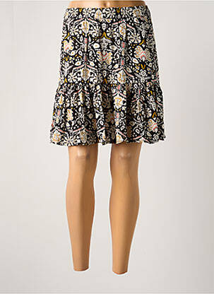 Jupe mi-longue taille normale noir GARCIA femme