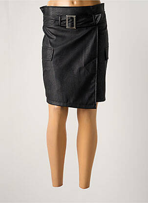 Jupe mi-longue taille normale noir LOLA ESPELETA femme