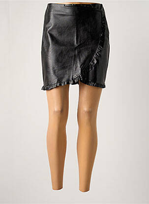 Jupe courte fermeture zippée au dos noir JUBYLEE femme