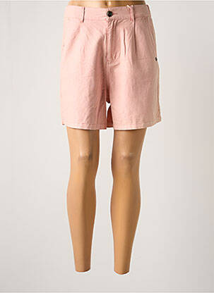 Short fermeture zippée sous rabat boutonné taille normale rose GARCIA femme