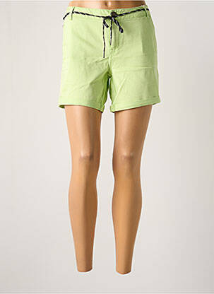 Short fermeture zippée sous rabat boutonné taille normale vert clair GARCIA femme
