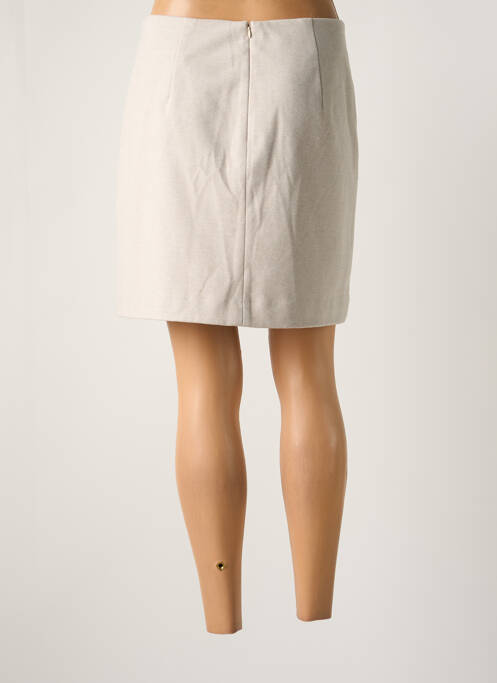 Jupe mi-longue beige YAYA pour femme