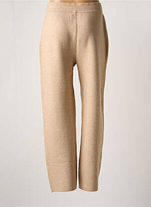 Pantalon droit stretch taille normale beige GARCIA femme