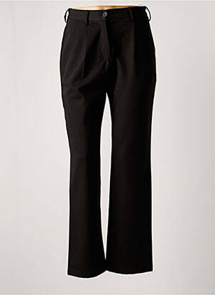 Pantalon chino tissage popeline taille normale noir CALIE femme