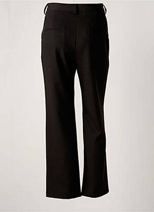 Pantalon chino tissage popeline taille normale noir CALIE femme
