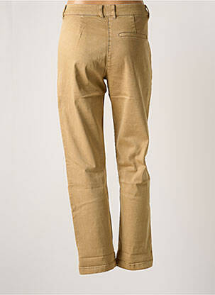 Pantalon chino tissage popeline taille normale beige GARCIA femme