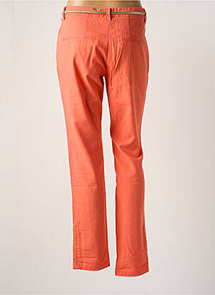 Pantalon chino tissage popeline taille normale rose LOLA ESPELETA femme