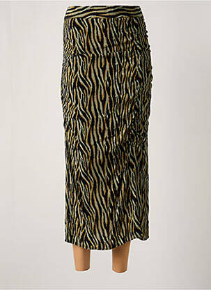 Jupe longue fermeture zippée au dos noir GARCIA femme