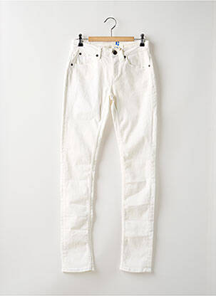 Jeans coupe slim stretch taille normale beige GARCIA femme