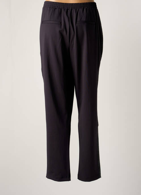 Pantalon chino broderie galons latéraux taille normale noir GARCIA femme