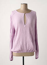 Blouse col rond manches longues violet GARCIA femme