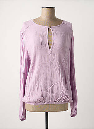 Blouse col rond manches longues violet GARCIA femme