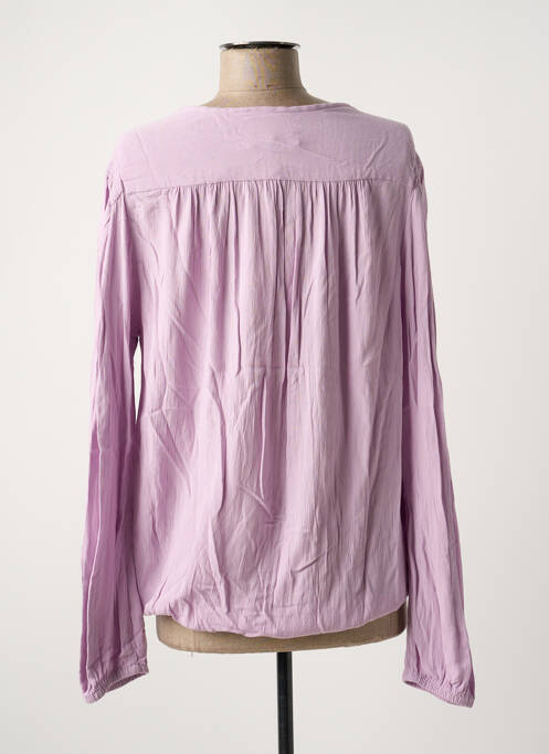 Blouse col rond manches longues violet GARCIA femme