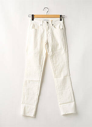 Jeans coupe slim stretch taille normale blanc RED BUTTON femme