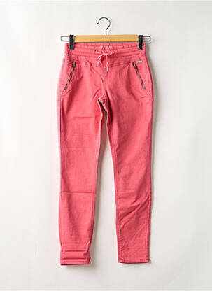 Pantalon droit stretch taille normale rose RED BUTTON femme