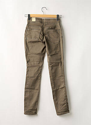 Pantalon slim taille élastique taille normale vert RED BUTTON femme