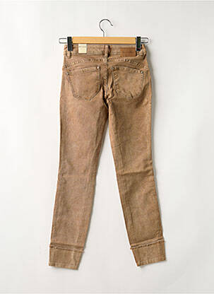 Jeans coupe slim stretch taille basse marron RED BUTTON femme