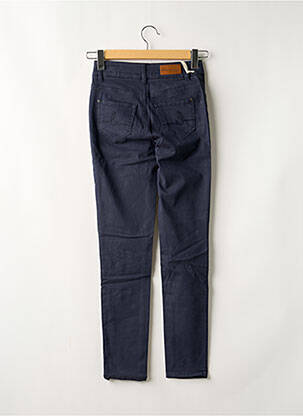 Pantalon slim tissage popeline taille haute bleu LOLA ESPELETA femme