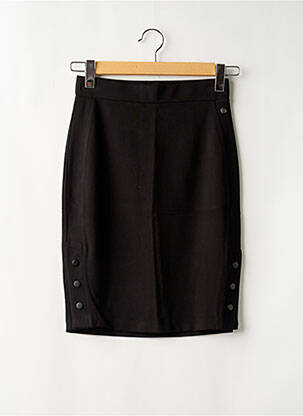 Jupe mi-longue taille haute noir GARCIA femme