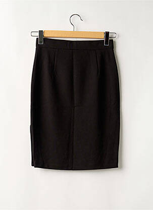 Jupe mi-longue stretch noir GARCIA femme