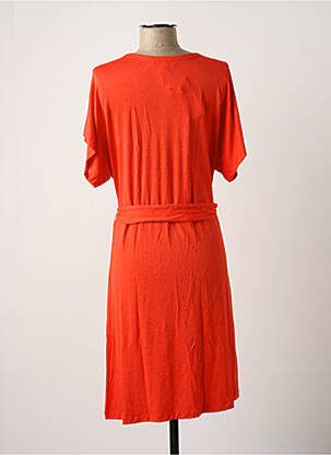 Robe courte manches courtes manches courtes orange GARCIA femme