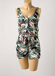 Combishort poches sans manche vert GARCIA femme