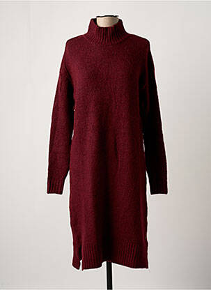 Robe pull col col montant manches longues rouge GARCIA femme