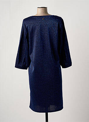 Robe courte manches 3/4 manches 3/4 bleu GARCIA femme