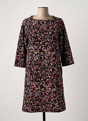 Robe mi-longue manches 3/4 manches 3/4 noir GARCIA femme