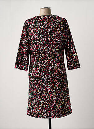 Robe mi-longue manches 3/4 manches 3/4 noir GARCIA femme