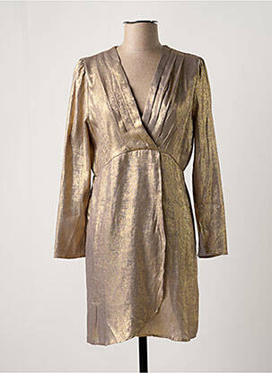 Robe courte manches longues manches longues or CHERRY PARIS femme
