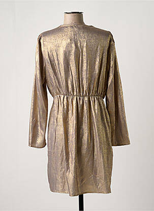 Robe courte manches longues manches longues or CHERRY PARIS femme